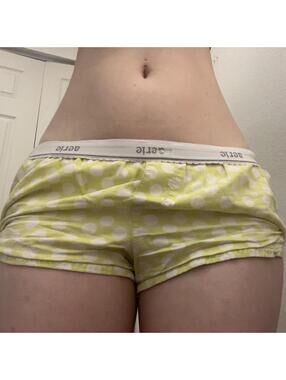 Aerie yellow polka dot shorts